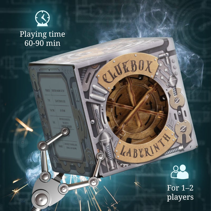 iDventure Cluebox Cambridge Labyrinth - Wooden 3D Puzzle Box - Escape Room Brain Teaser Gift - Money Puzzle Box for Adults & Men - Image 2